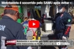 Mototaxista &eacute; socorrido pelo SAMU ap&oacute;s evitar colis&atilde;o entre motocicletas na Av.  Machadinho em Ariquemes  &ndash; V&Iacute;DEO 