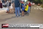Pedestre fica gravemente ferida ap&oacute;s atropelamento na Av. Tancredo Neves em Ariquemes &ndash; V&Iacute;DEO