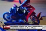 Motorista n&atilde;o consegue frear, provoca engavetamento e destr&oacute;i motocicleta na Av. JK em Ji&ndash;Paran&aacute; &ndash; V&Iacute;DEO