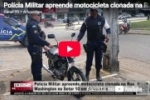 Pol&iacute;cia Militar apreende motocicleta clonada na Rua Washington no Setor 10 em Ariquemes &ndash; V&Iacute;DEO