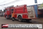 Corpo de Bombeiros controla inc&ecirc;ndio em padaria e evita que fogo se alastrasse para dep&oacute;sito de g&aacute;s no Setor 09 em Ariquemes &ndash; V&Iacute;DEO
