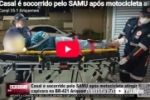 Casal &eacute; socorrido pelo SAMU ap&oacute;s motocicleta atingir capivara na BR&ndash;421 em Ariquemes sentido Monte Negro &ndash; V&Iacute;DEO