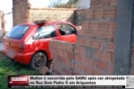 Mulher &eacute; socorrida pelo SAMU ap&oacute;s ser atropelada na Rua Dom Pedro II em Ariquemes &ndash; V&Iacute;DEO