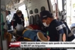 SAMU socorre duas v&iacute;timas ap&oacute;s queda de motocicleta na RO&ndash;257 em Ariquemes &ndash; V&Iacute;DEO