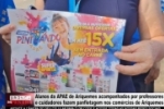 Alunos da APAE de Ariquemes realizam panfletagem da campanha Pintando o 7 em com&eacute;rcios com apoio de professores e cuidadores &ndash; V&Iacute;DEO