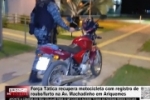 For&ccedil;a T&aacute;tica recupera motocicleta com registro de Roubo/Furto na Av. Machadinho em Ariquemes &ndash; V&Iacute;DEO