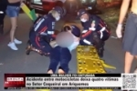 Acidente entre motocicletas deixa quatro v&iacute;timas feridas no Bairro Coqueiral em Ariquemes &ndash; V&Iacute;DEO