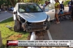 Condutor &eacute; socorrido pelo SAMU ap&oacute;s colidir em caminhonete estacionada e atingir &aacute;rvore em Ariquemes &ndash; V&Iacute;DEO