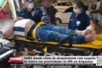 SAMU atende v&iacute;tima de atropelamento com suspeita de fratura nas proximidades da APA em Ariquemes &ndash; V&Iacute;DEO