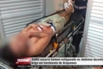SAMU socorre homem esfaqueado no abd&ocirc;men durante briga em lanchonete de Ariquemes &ndash; V&Iacute;DEO