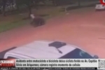Acidente entre motocicleta e bicicleta deixa ciclista ferido na Av. Capit&atilde;o S&iacute;lvio em Ariquemes &ndash; V&Iacute;DEO