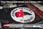 For&ccedil;a T&aacute;tica prende homem com 4 armas e 60 muni&ccedil;&otilde;es ap&oacute;s amea&ccedil;ar ex&ndash;companheira em Alto Para&iacute;so &ndash; LIVE: ESTAMOS NO AR! PROGRAMA BRONCA DA PESADA
