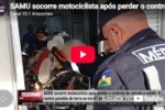 SAMU socorre motociclista ap&oacute;s perder o controle da dire&ccedil;&atilde;o do ve&iacute;culo e colidir em pared&atilde;o de terra na RO&ndash;257 &ndash; LIVE: ESTAMOS NO AR! PROGRAMA BRONCA DA PESADA
