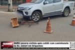 SAMU socorre ciclista ap&oacute;s colidir com caminhonete na Av. Jamari em Ariquemes &ndash; V&Iacute;DEO