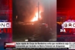 Corpo de Bombeiros evita que resid&ecirc;ncia seja destru&iacute;da por inc&ecirc;ndio no Bairro Colonial &ndash; V&Iacute;DEO