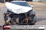 Mulher fica ferida ap&oacute;s carro colidir frontalmente com caminh&atilde;o no Km&ndash;512 da BR&ndash;364 em Ariquemes &ndash; V&Iacute;DEO