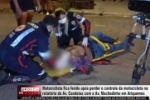 Motociclista fica ferido ap&oacute;s perder o controle da dire&ccedil;&atilde;o na rotat&oacute;ria das avenidas Candeias com Machadinho em Ariquemes &ndash; V&Iacute;DEO