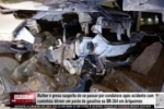 Mulher &eacute; presa suspeita de se passar por condutora ap&oacute;s acidente com caminh&atilde;o bitrem em posto de combust&iacute;vel na BR&ndash;364 em Ariquemes &ndash; V&Iacute;DEO