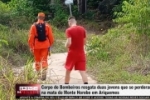 Corpo de Bombeiros resgata duas jovens que se perderam na mata do Monte Horebe em Ariquemes &ndash; V&Iacute;DEO