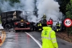Motorista morre carbonizado ap&oacute;s colis&atilde;o entre ve&iacute;culos na BR&ndash;364 nesta quarta feira em RO