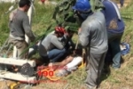 ARIQUEMES: Dois trabalhadores ficam gravemente feridos após poste de energia cair na área rural 