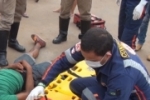 ARIQUEMES: Motociclista fica ferido ao colidir com caminhão no Setor 09