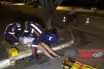 ARIQUEMES: Passageira de moto fica ferida após colisão com carro parado no Setor 05