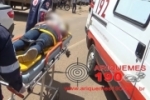 ARIQUEMES: Motociclista fica ferida após colisão lateral com carro a Av. Capitão Silvio