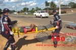ARIQUEMES: Motociclista fica ferido após se envolver em acidente com carro na Av. Jaru