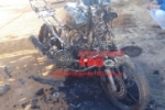 ARIQUEMES: Mototaxista tem veículo destruído por incêndio no Setor 08