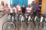 Deputado Adelino Follador Entrega Bicicletas Elétricas para agentes de Saúde em Monte Negro