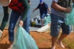 Meia Tonelada de lixo é retirada de Rios em ação desenvolvida pela SEMA