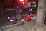 ARIQUEMES: Após sair de casa noturna jovem motociclista morre ao colidir com poste na Av. Machadinho