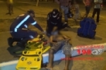 ARIQUEMES: Motociclista fica ferido após colisão com carro em rotatória no Setor 08