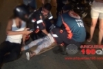 ARIQUEMES: Mulher e criança sofrem escoriações em acidente causado por cachorro na Av. Tancredo Neves