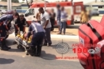 ARIQUEMES: Colisão entre moto e caminhonete deixa duas pessoas com fratura na perna