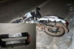 Jaru: Condutor de Hilux atropela motociclista e foge deixando placa de seu veículo para trás