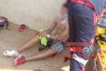 ARIQUEMES: Jovem fratura o pé após colisão de motos no Parque das Gemas
