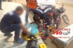 ARIQUEMES: Motociclista colide em carro na Av. Canaã e vai parar no Pronto Socorro