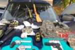 CAMPO NOVO: Polícia Militar apreende arsenal em sede de fazenda
