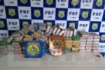 Operação conjunta entre PRF e PF aprende 100 kg de cocaína em Vilhena