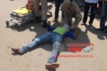 ARIQUEMES: Mototaxista fica ferido após colidir em porta de carro na Avenida Canaã