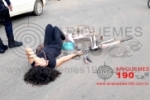 ARIQUEMES: Ciclista fratura o punho após se envolver em acidente na Av. Tancredo Neves
