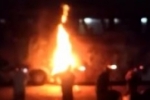 Ônibus da Eucatur pega fogo entre Pvh e Ariquemes na BR 364; Vídeo