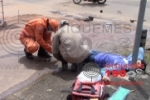 ARIQUEMES: Entregador de água fica ferido em acidente no Setor 06