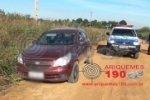 ARIQUEMES: Carro roubado de empresário em Jaru é localizado na Linha Gaúcha