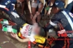 ARIQUEMES: Gestante, criança e rapaz ficam gravemente feridos em acidente no Marechal Rondon