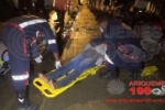 ARIQUEMES: Condutor vai parar no pronto socorro após colidir moto em carro no Mutirão