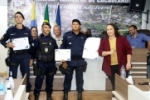 CACAULÂNDIA: POLICIAIS MILITARES DO 7º BPM SÃO HOMENAGEADOS COM MOÇÃO DE APLAUSOS