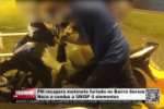 PM recupera motoneta furtada no Bairro Gerson Neco e conduz à UNISP 4 elementos – Vídeo